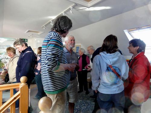 'Meet the Artists', Open Evening at the beginning of ArtScilly Week 2012, Isles of Scilly UK.