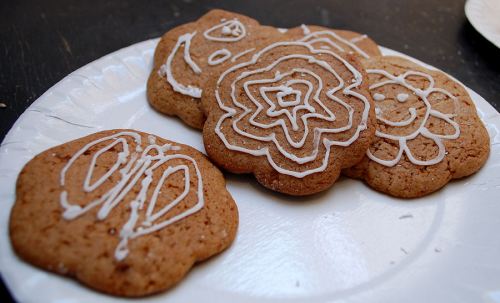 Delicious cookies on offer at the Art Scilly Welcome evening 11th May 2013